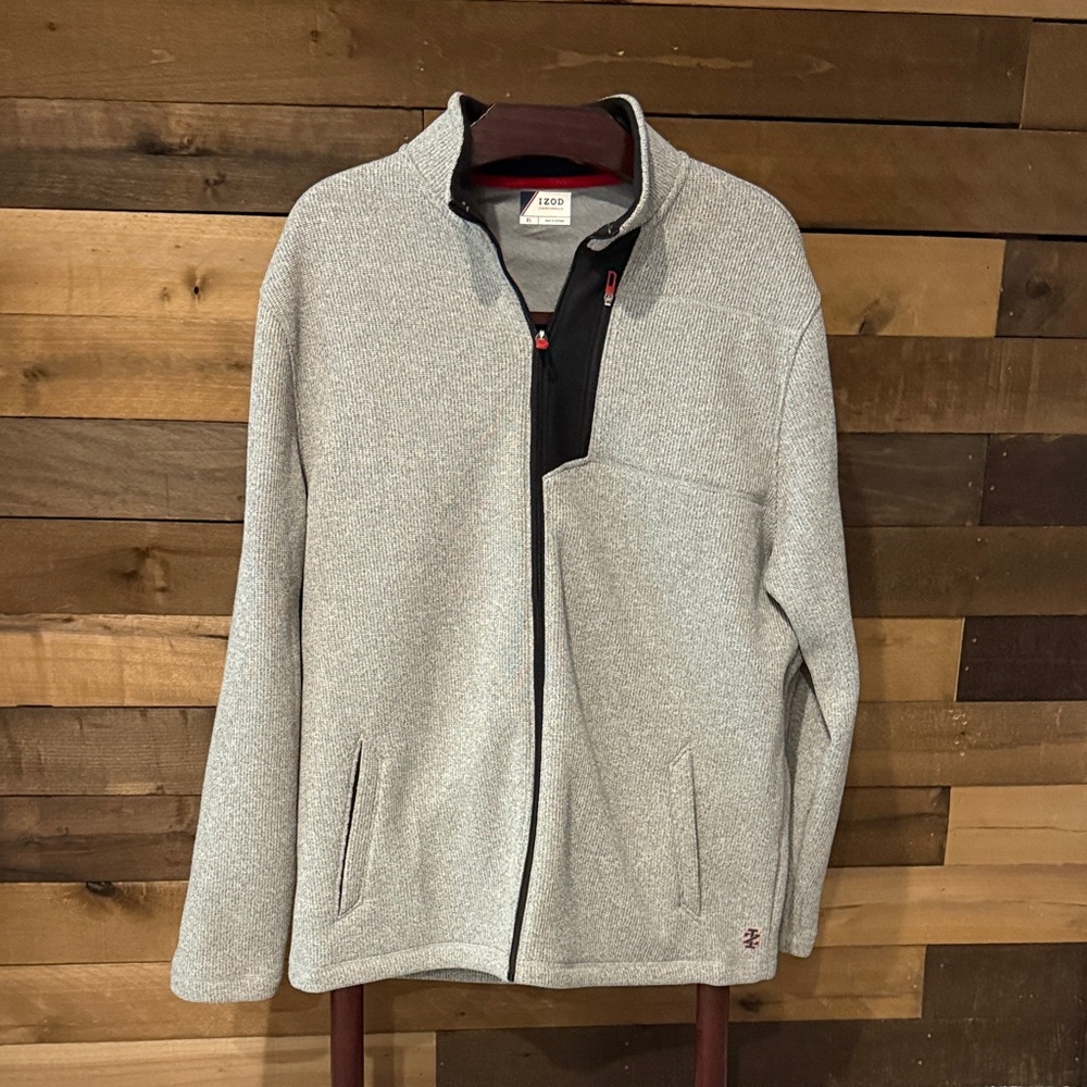 Izod Performax Men's Full Zip Fleece Lined Jacket Size XL